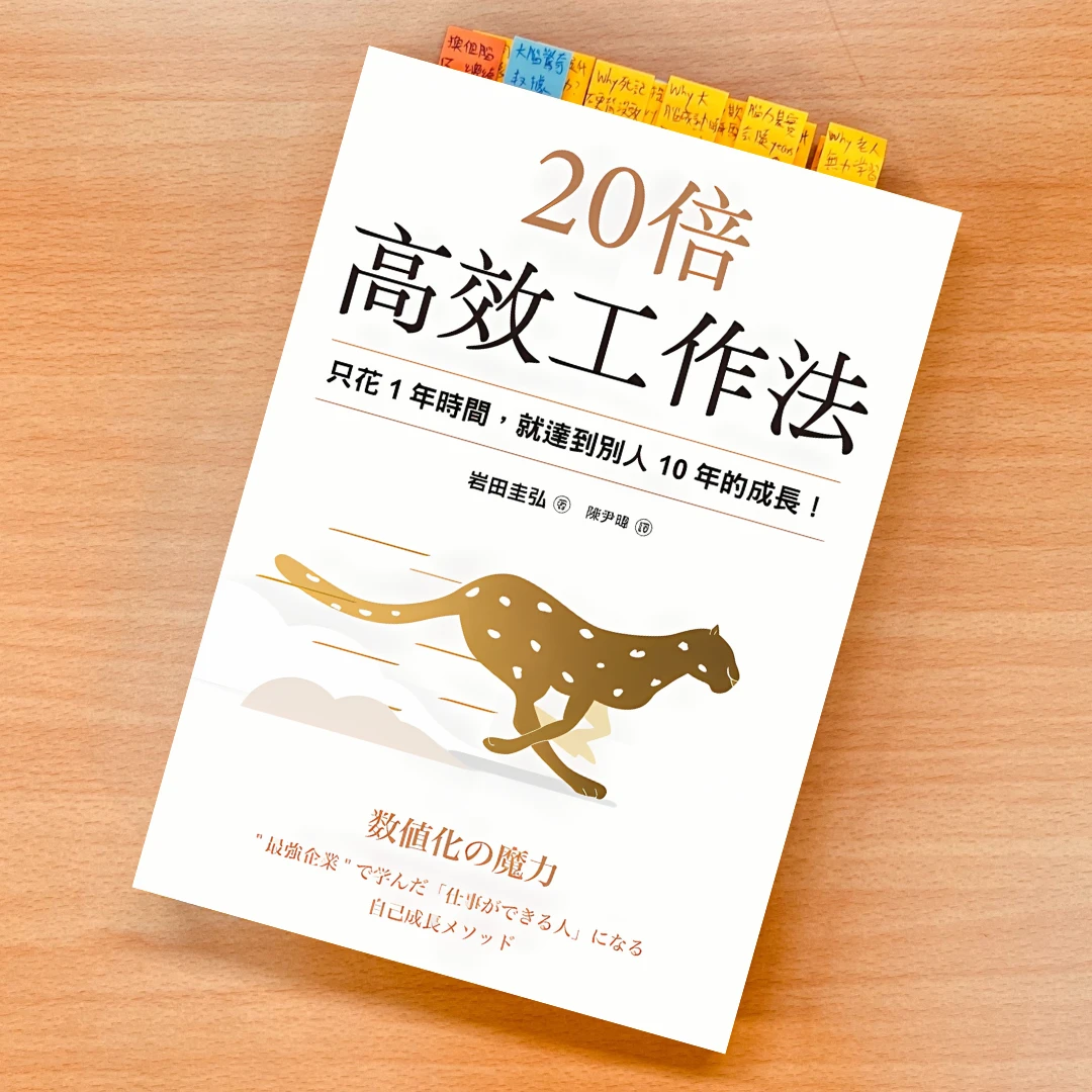 20倍高效工作法 書 提升工作效率 皇冠出版 數值化 岩田圭弘